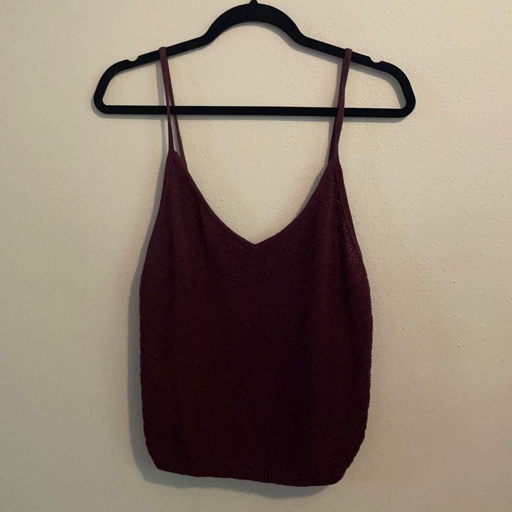 Kendall & Kylie Maroon Tank Top